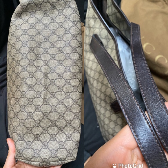 GUCCI
GG Supreme Monogram Medium Zippered Shopping Tote Dark Brown bag - Picture 11 of 15